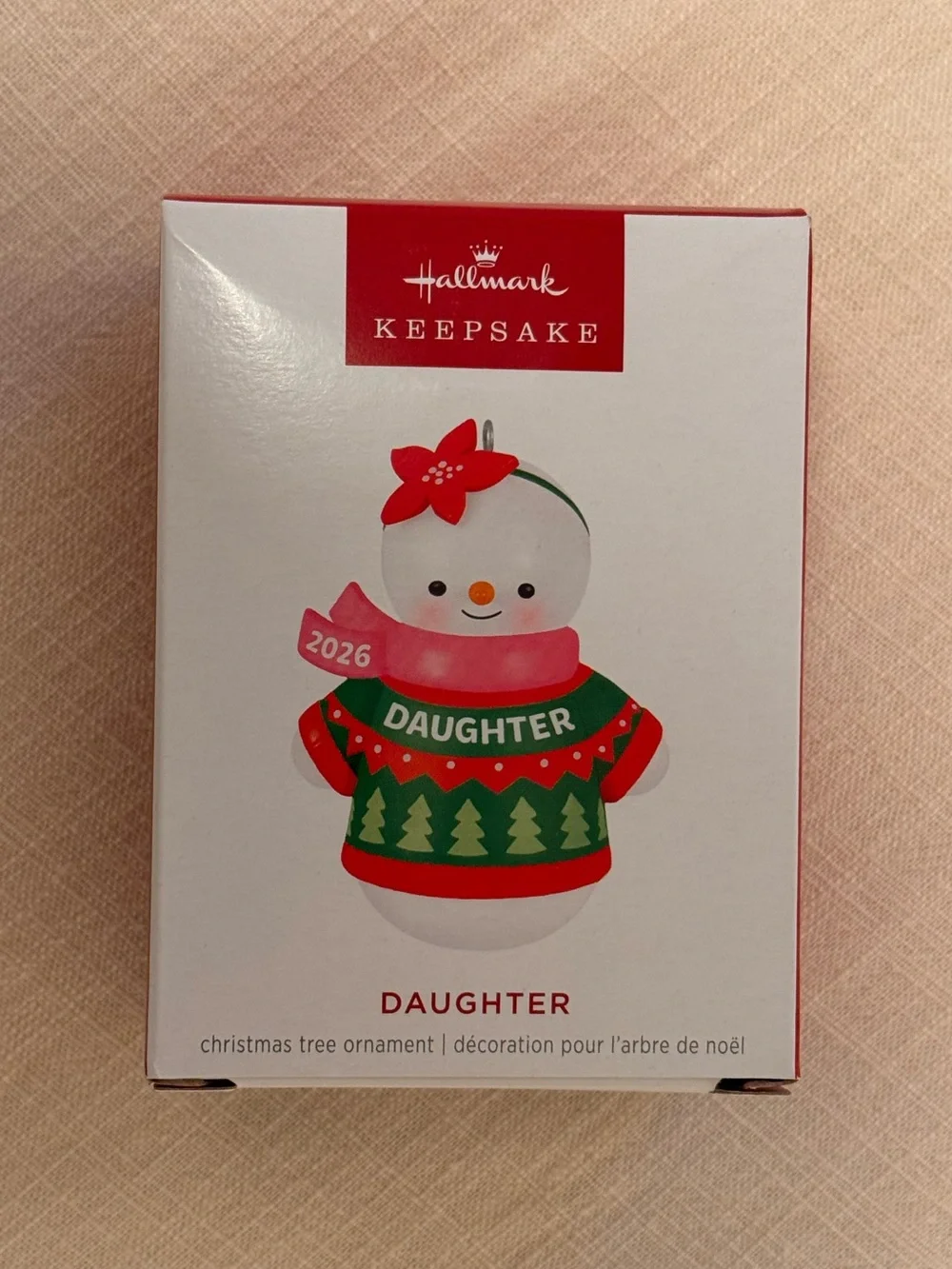 2026 Hallmark Keepsake Daughter Snowman Ornament